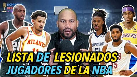 jugadores lesionados nba|Iba pa.
